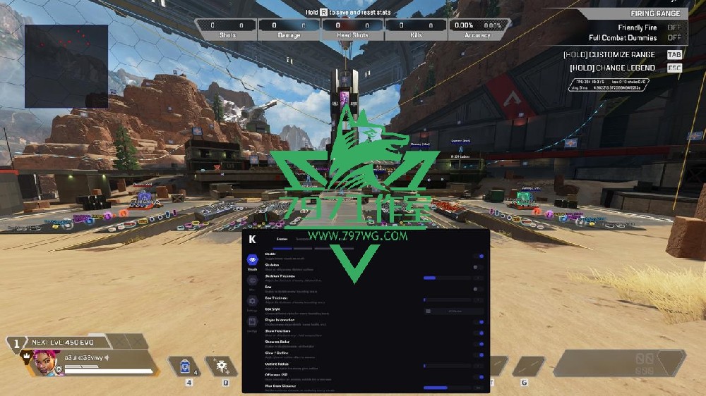 APEX【KLAR】单板透超级安全仅专注于视觉效果无瞄准辅助无额外风险