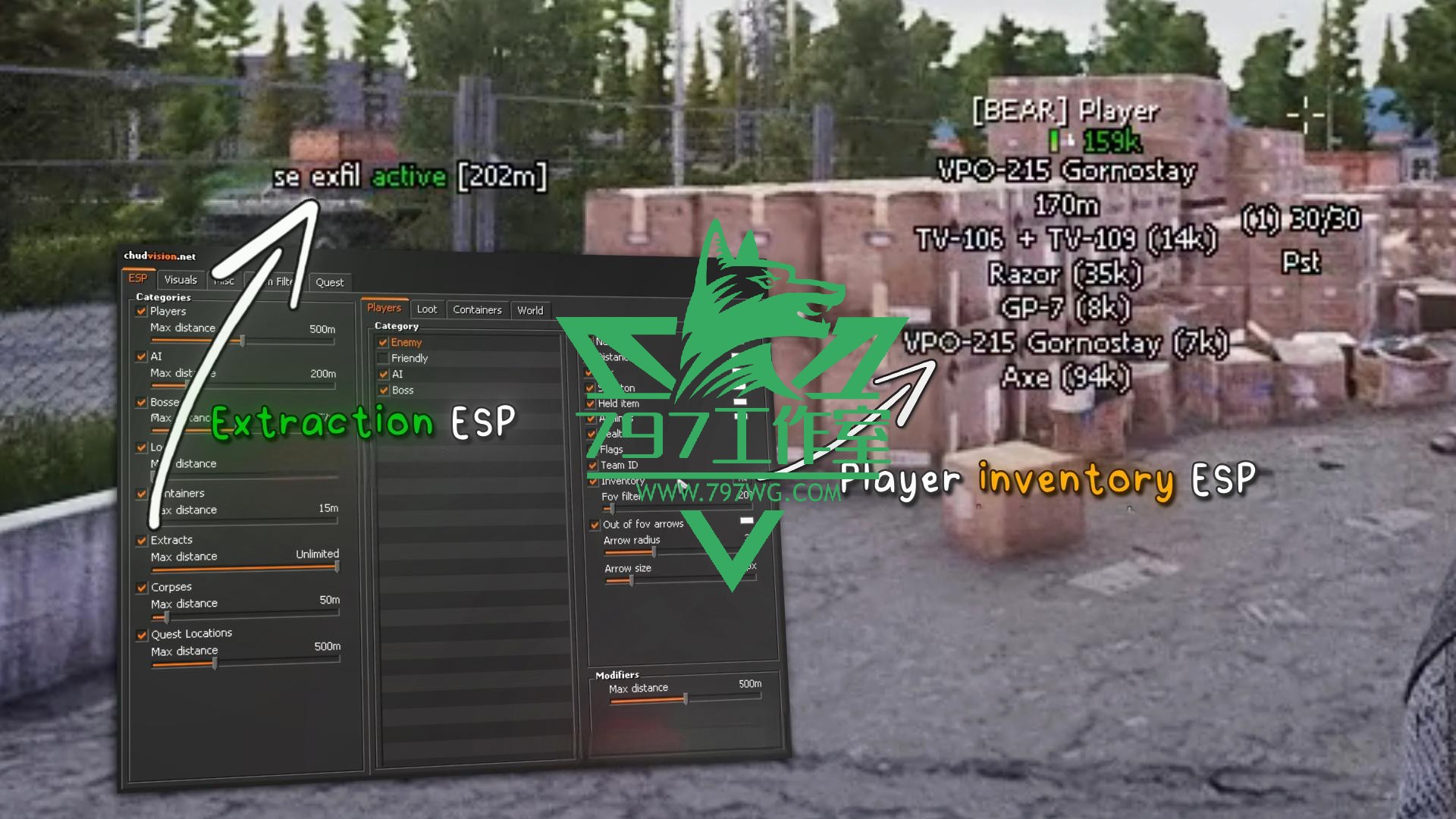 逃离塔科夫辅助【CHUDVISION】简约版